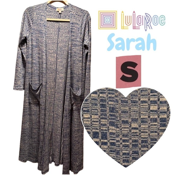 LulaRoe Sarah Long Sleeve Ankle Cardigan Cozy Slightly Thick Elegant Small 6-8 - Picture 1 of 14